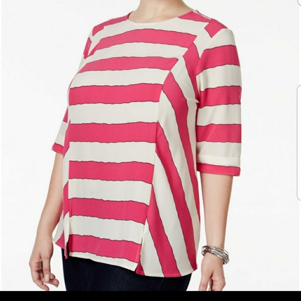 Melissa McCarthy striped top size 2x